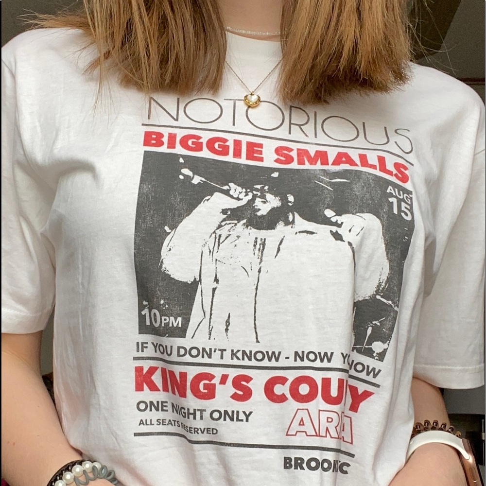 Notorious Biggie Smalls Women’s Cropped Tee Size M